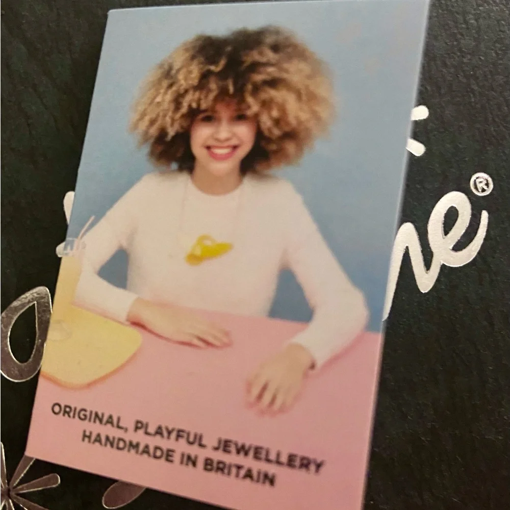 Tatty DeViNe acrylic ironing earrings mirrored sparkly earrings NEW in box iron